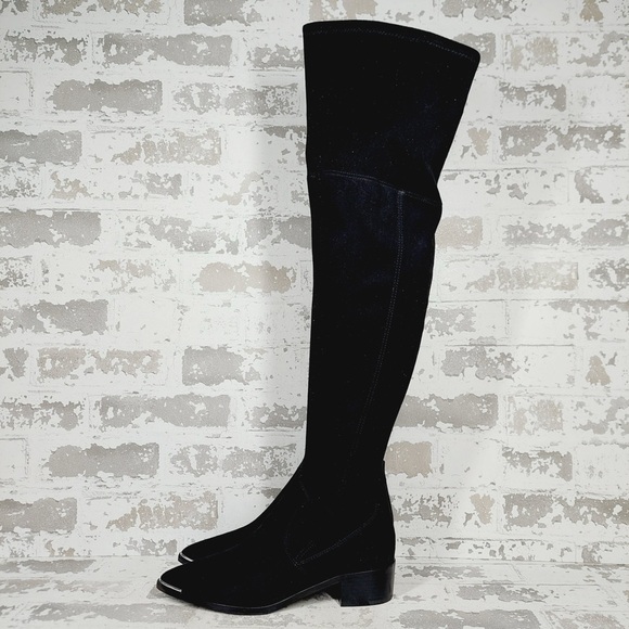 Marc Fisher Shoes - NEW Marc Fisher LTD Black Yaki Block Heel Over the Knee Boots F916